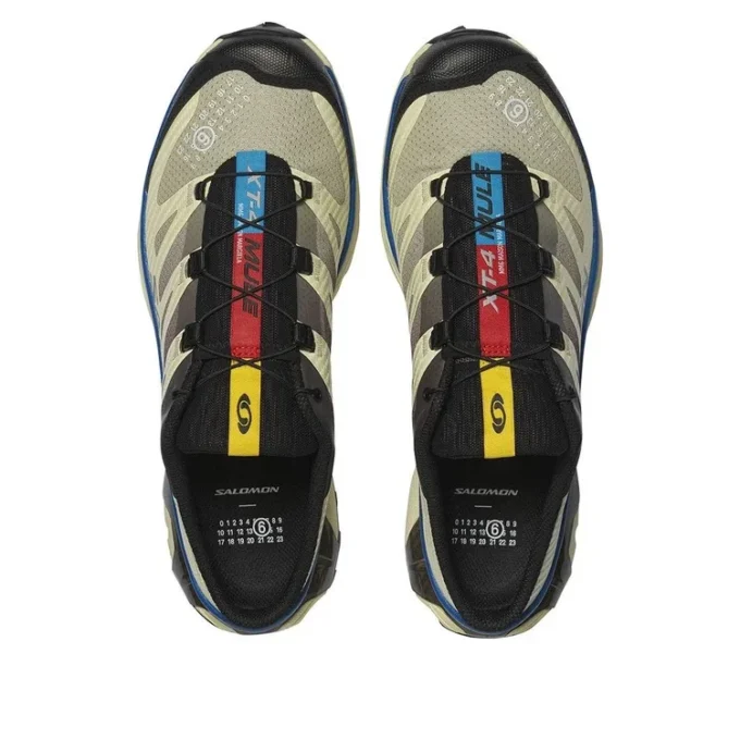 SALOMON x MM6 Maison Margiela XT-4 Mule „Transparent Yellow Lapis Blu“